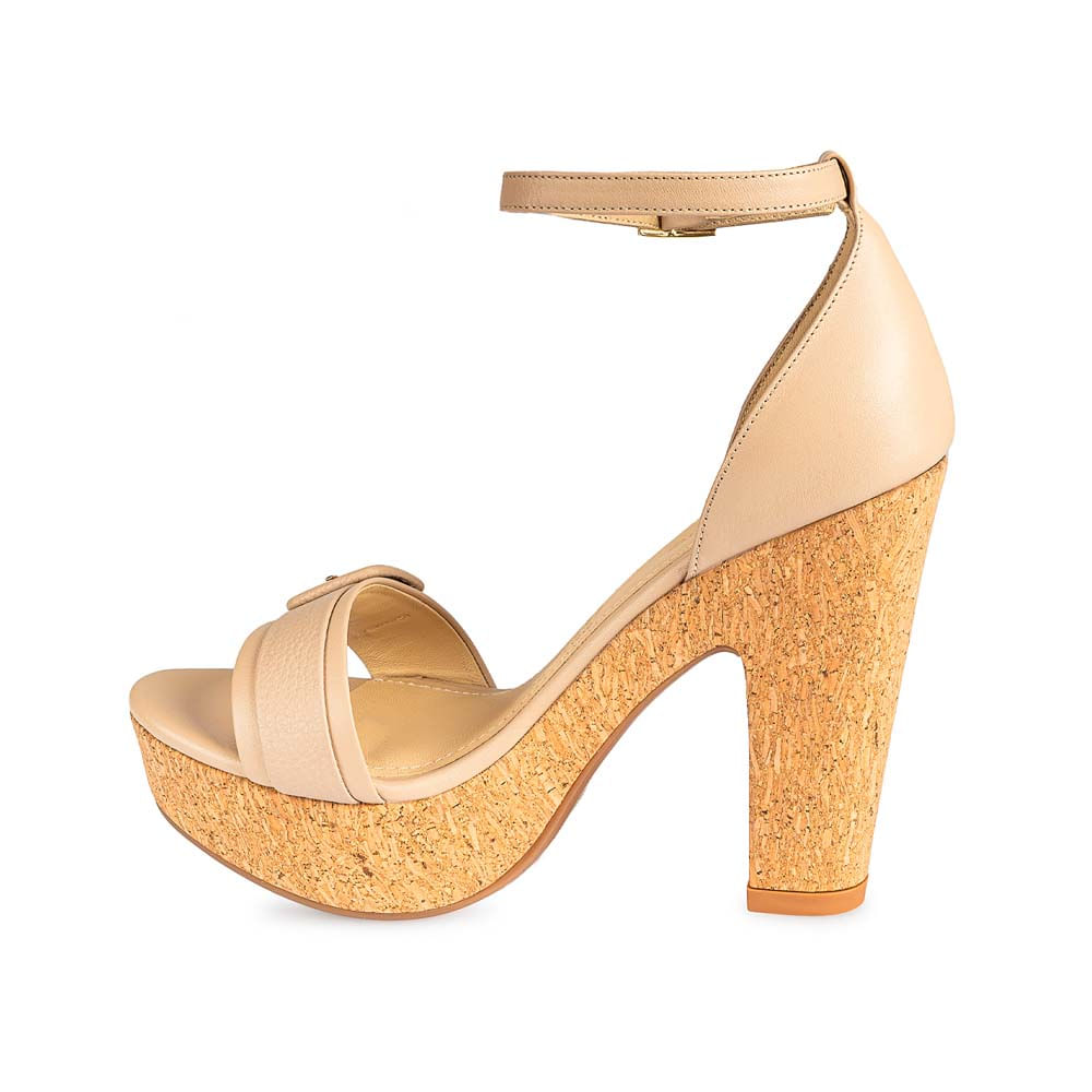 Sandalia D'orsay Casual SOFI-2502 Avena Viale Cuero - Imagen 2