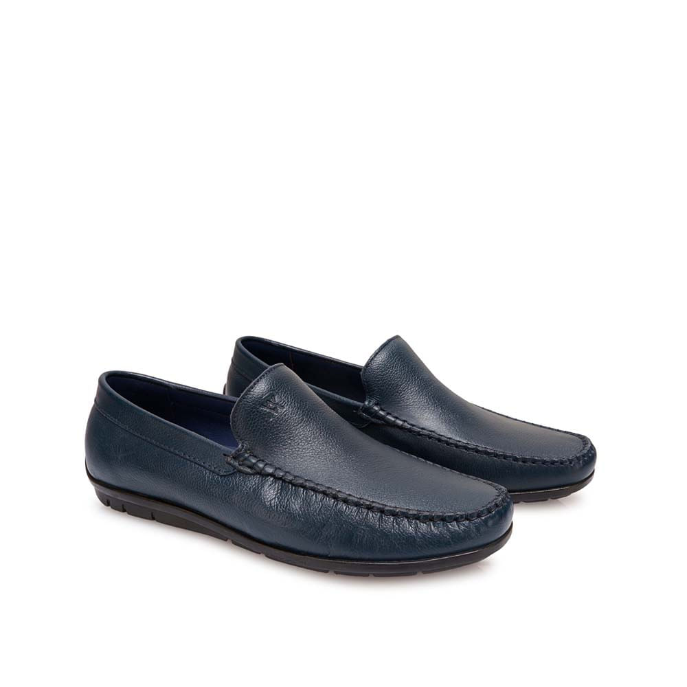 Zapato Mocasín Casual SERGIO-2609 Azul Viale Homme Cuero - Imagen 8