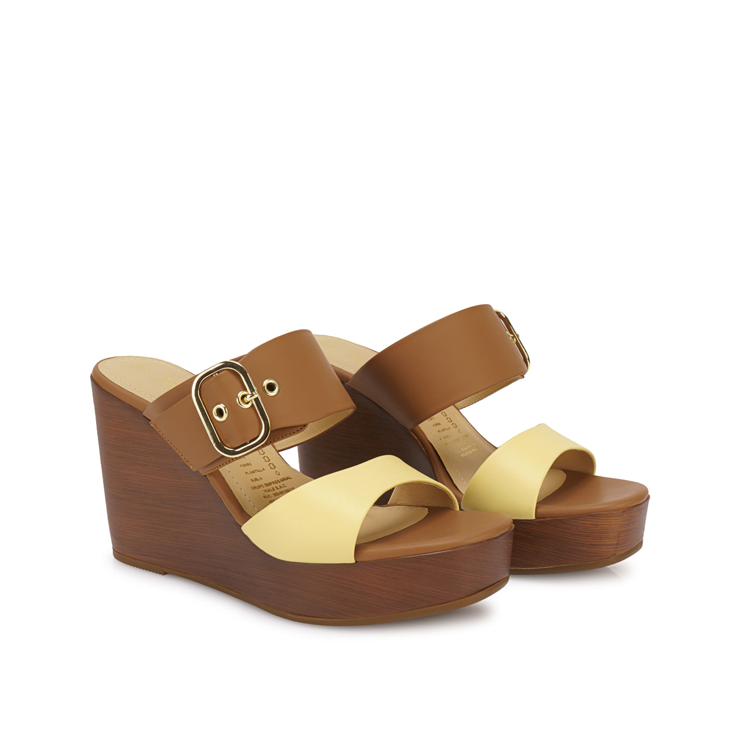 Sandalia Slide Casual SOFI-2604 Mocca Viale Cuero - Imagen 4