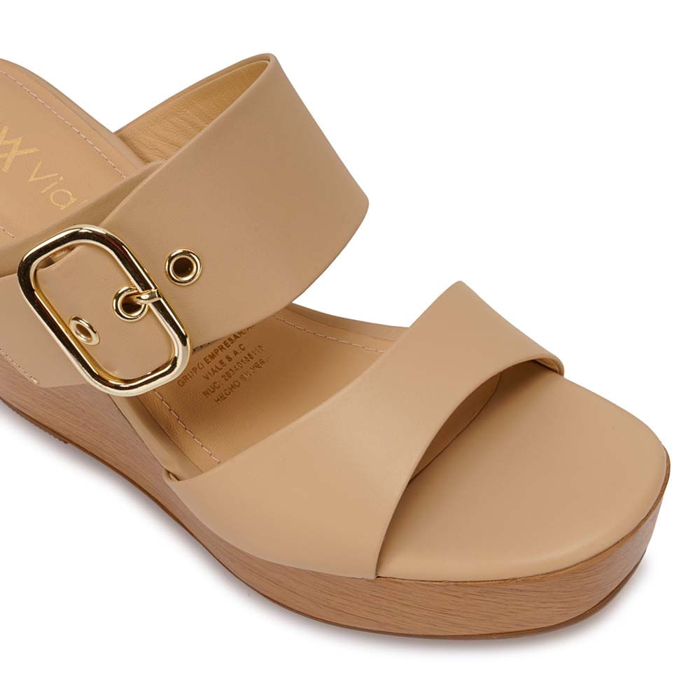 Sandalia Slide Casual SOFI-2604 Pele Viale Cuero - Imagen 2