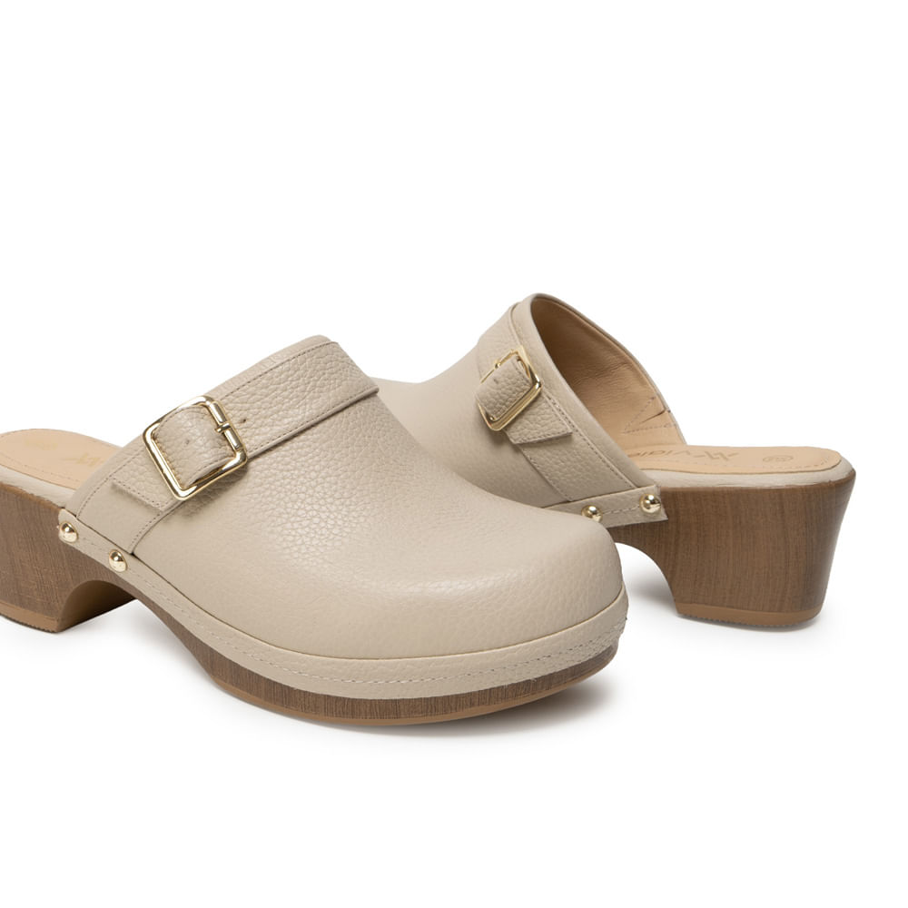 Zapato Sueco Casual SOFI-2631 Vainilla Viale Cuero - Imagen 3