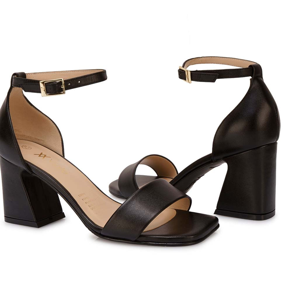 Sandalia D'orsay Casual TATI-2608 Negro Viale Cuero - Imagen 3