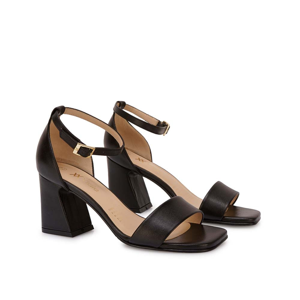 Sandalia D'orsay Casual TATI-2608 Negro Viale Cuero - Imagen 4