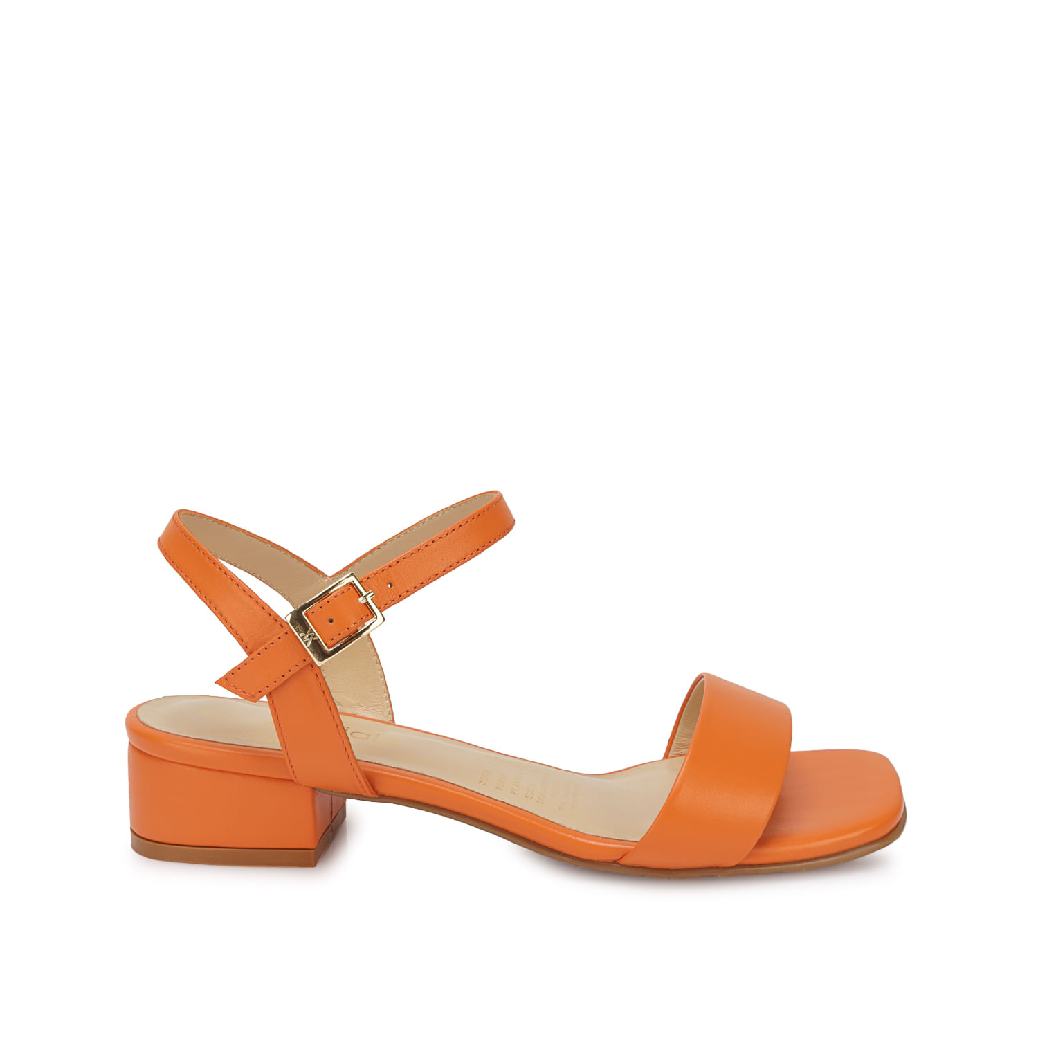 Sandalia D'orsay Casual TATI-2610 Naranja Viale Cuero - Imagen 9