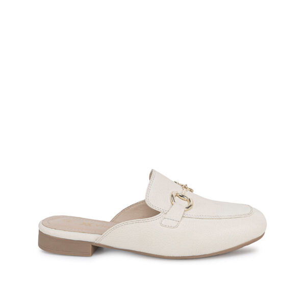 Zapato Sueco Casual TATI-2671 Hueso Viale Cuero
