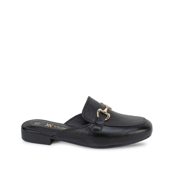 Zapato Sueco Casual TATI-2671 Negro Viale Cuero