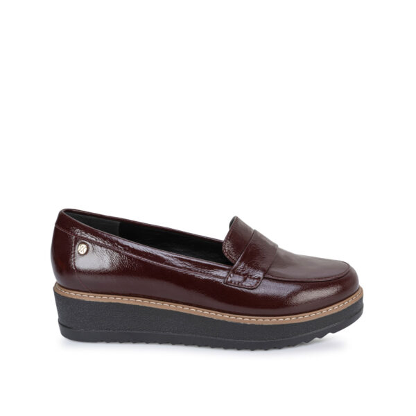 Zapato Mocasín Casual TATI-2626 Vino Viale Cuero