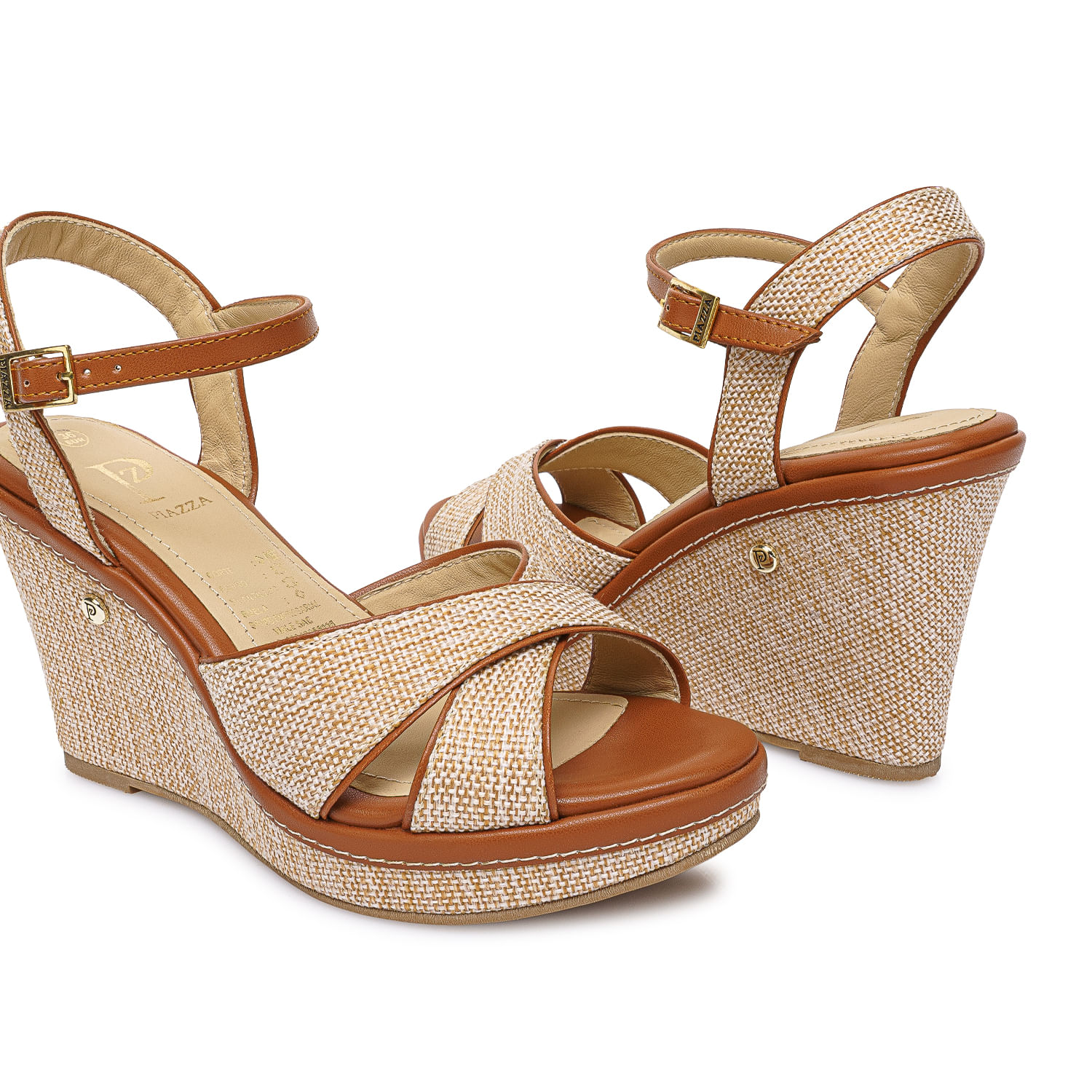 Sandalia D'orsay Casual WAL-2609 Hueso/Natural Piazza - Imagen 2
