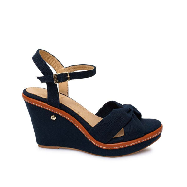 Sandalia D'Orsay Casual WAL-2612 Azul Piazza