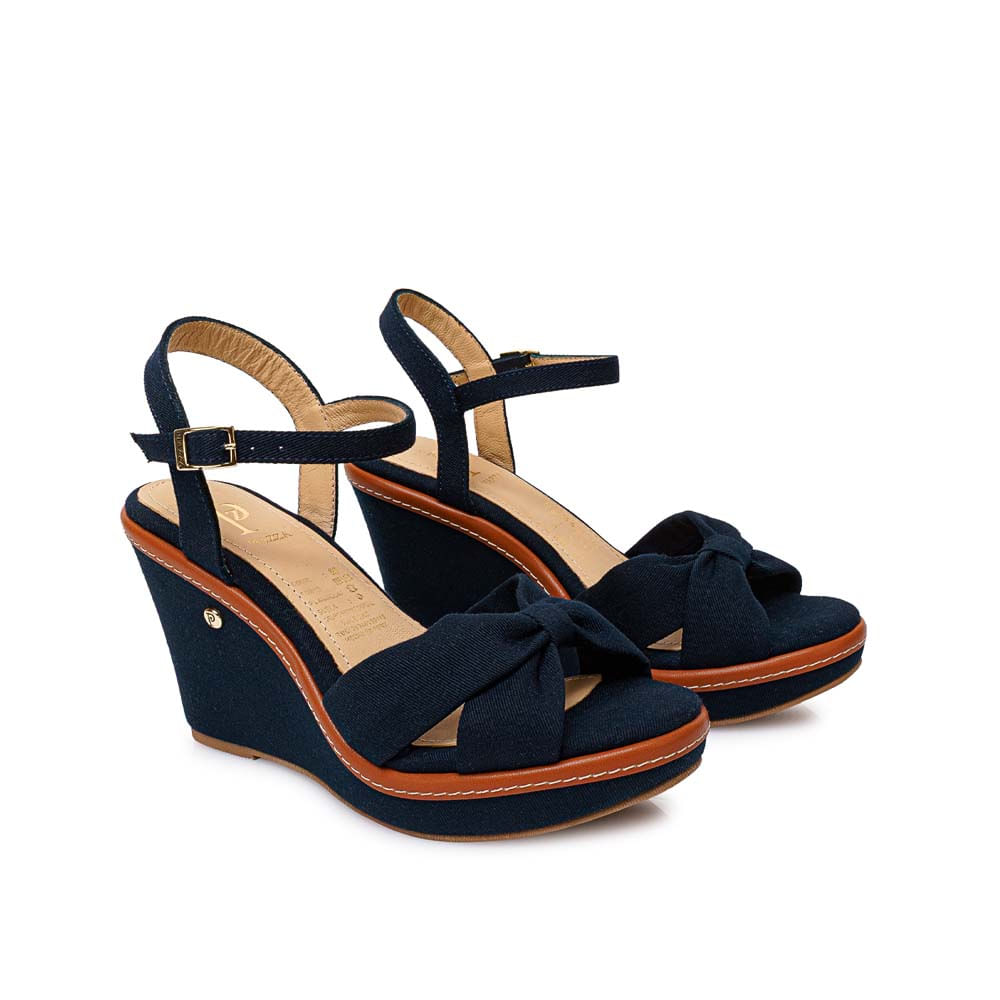 Sandalia D'Orsay Casual WAL-2612 Azul Piazza - Imagen 4