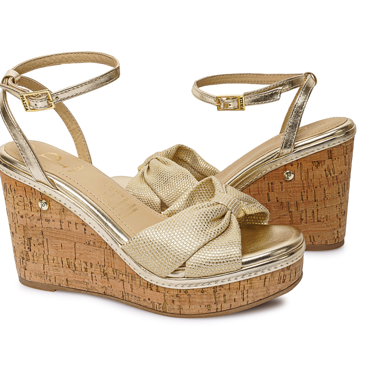 Sandalia D'orsay Casual WAL-2625 Dorado Piazza - Imagen 2