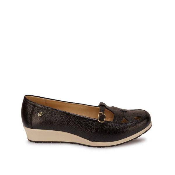 Zapato Canasta Casual WIL-2521 Negro Viale Cuero