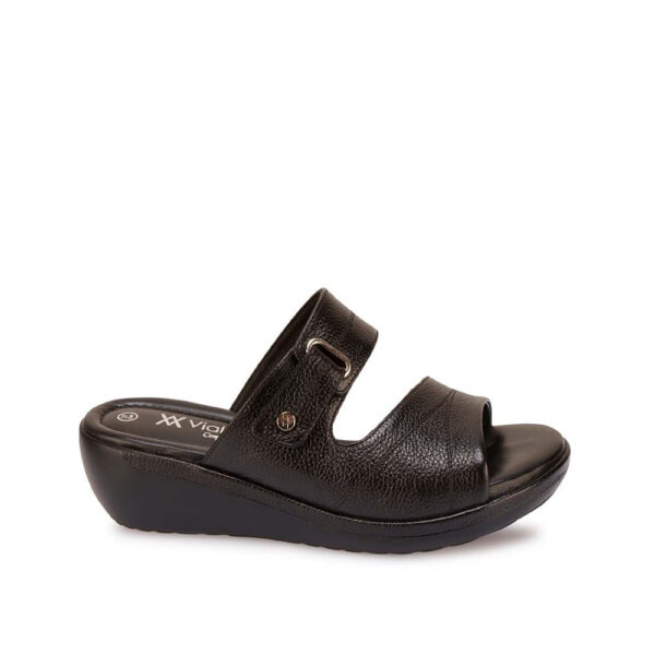Sandalia Strap Casual WIL-2601 Negro Viale Cuero