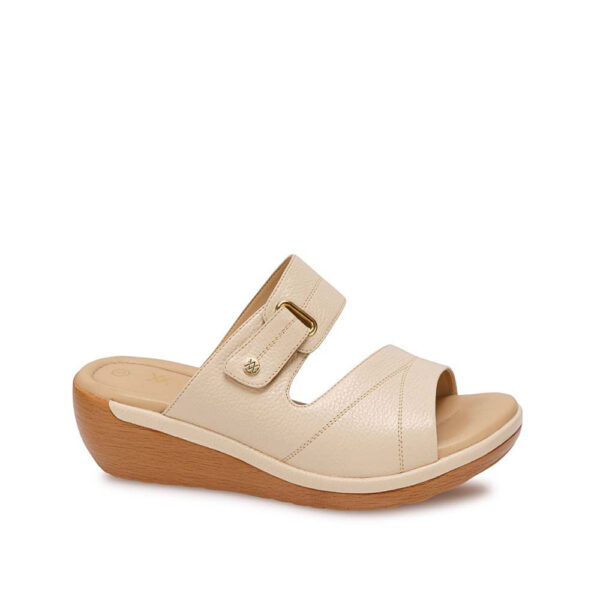 Sandalia Strap Casual WIL-2601 Vainilla Viale Cuero