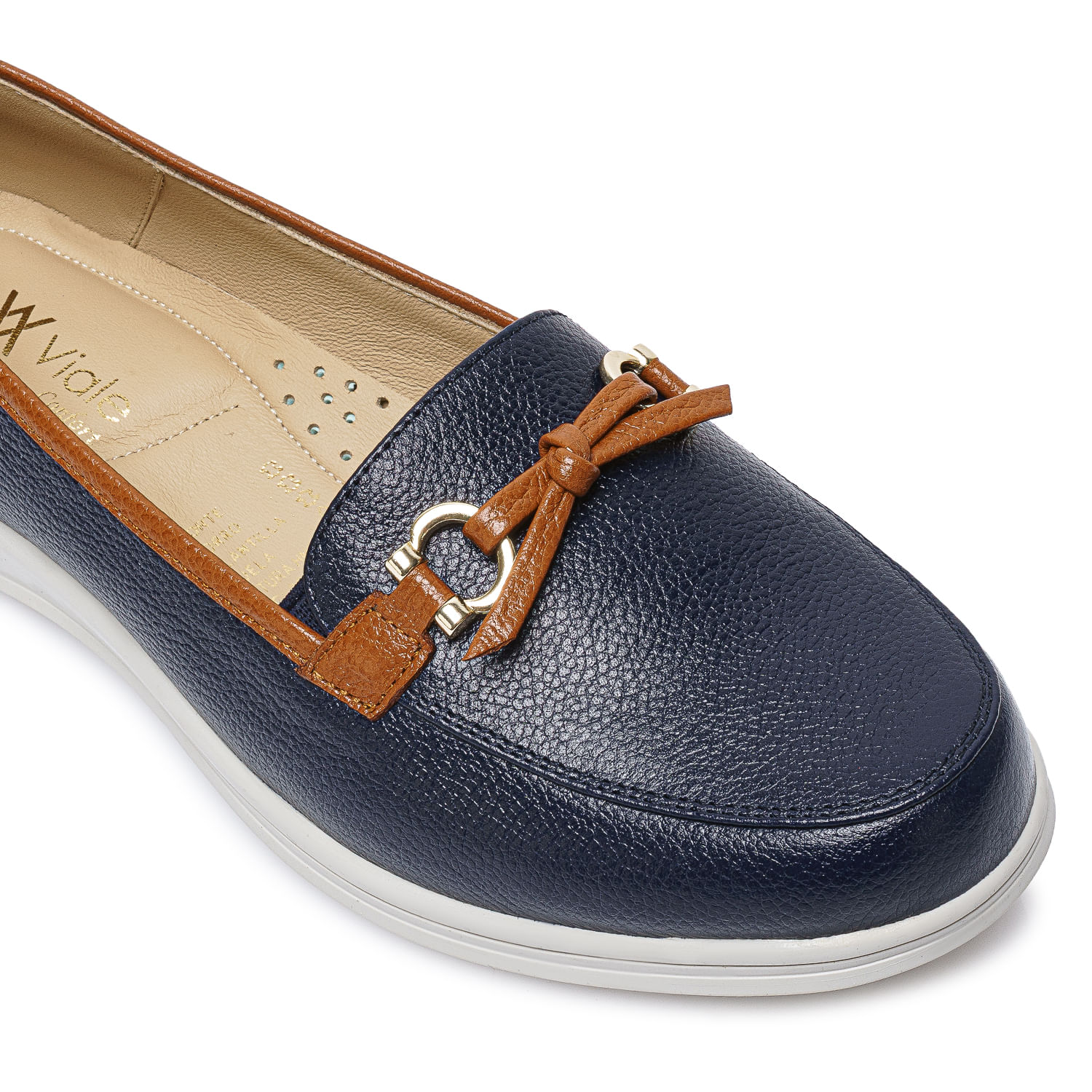 Zapato Mocasín Casual WIL-2628 Patriot Blue Viale Cuero - Imagen 3