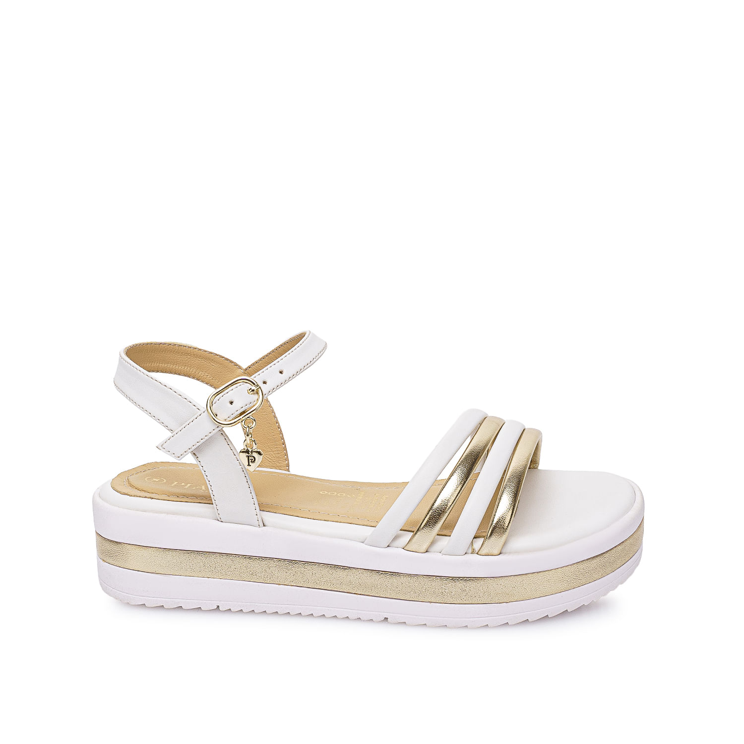 Sandalia D'orsay Casual YADIRA-2603 Hueso/Dorado Piazza Kids - Imagen 5