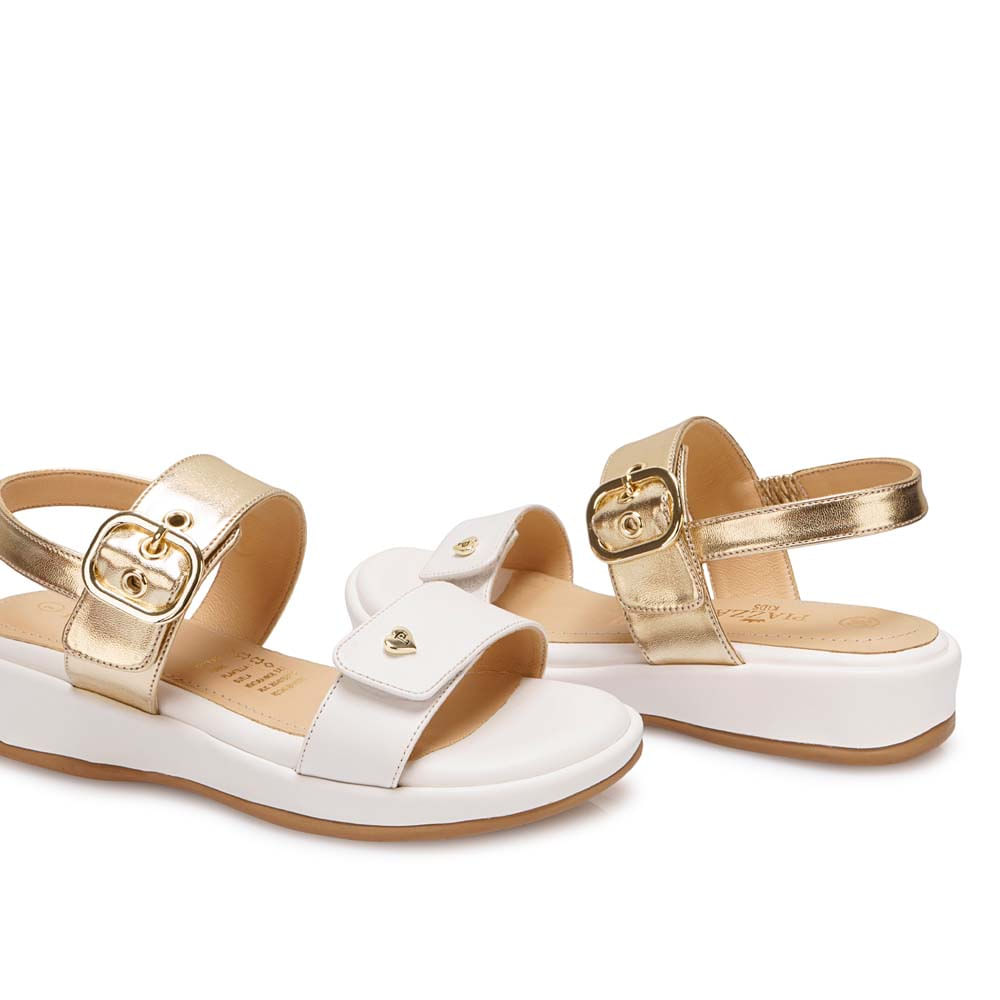 Sandalia D'orsay Casual YADIRA-2607 Hueso/Dorado Piazza Kids - Imagen 3