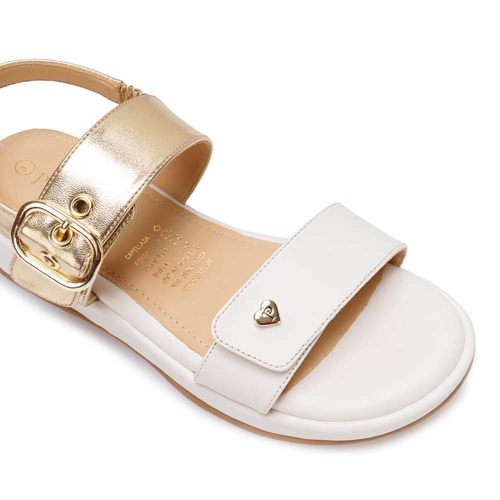 Sandalia D'orsay Casual YADIRA-2607 Hueso/Dorado Piazza Kids - Imagen 2
