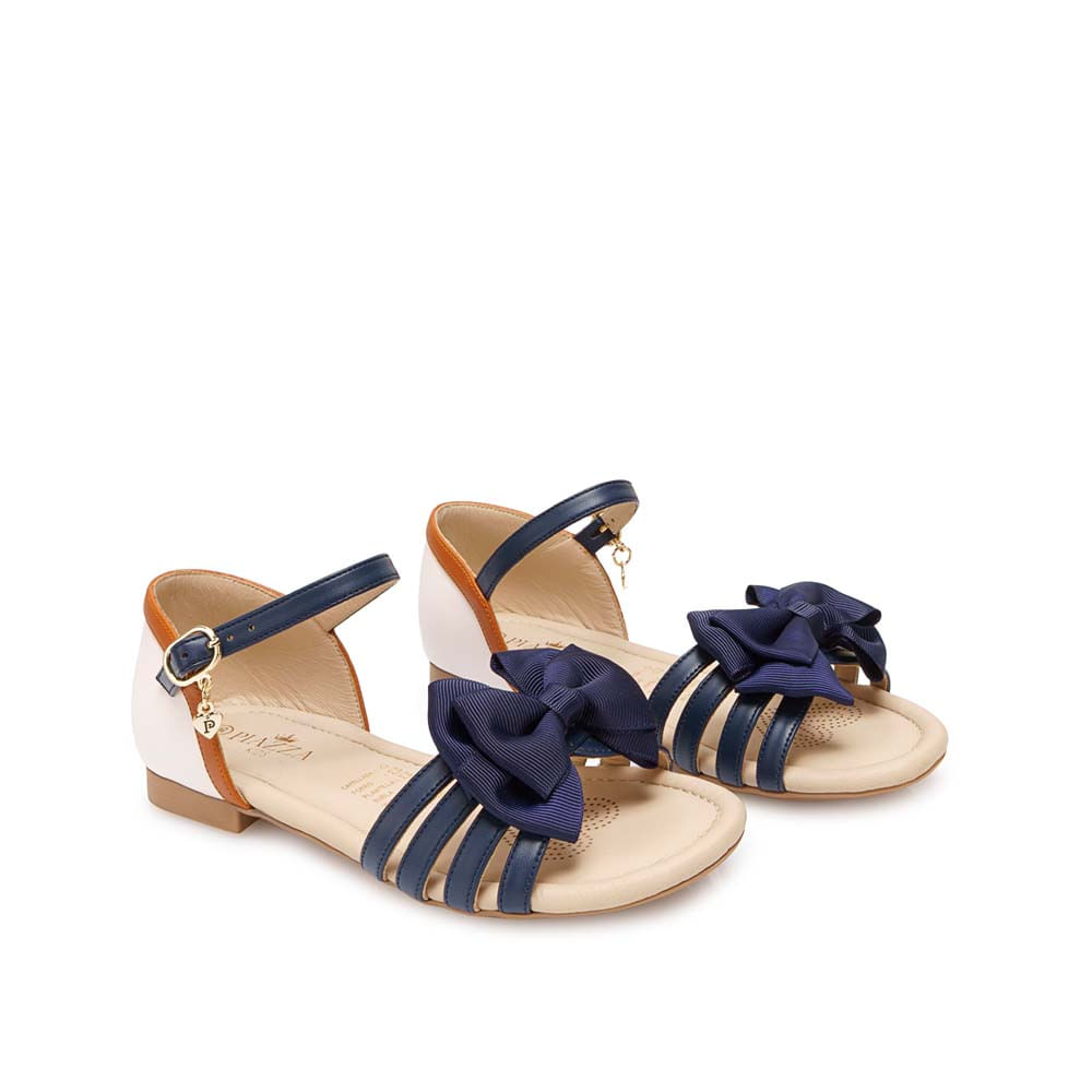 Sandalia D'orsay Casual YADIRA-2610 Azul/Hueso Piazza Kids - Imagen 4