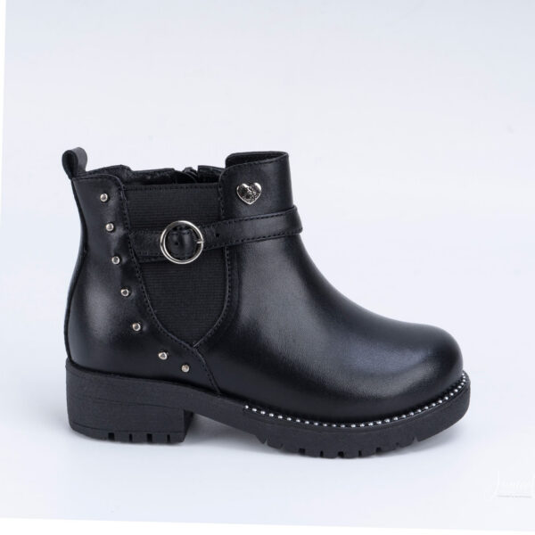 Botin Casual YADIRA-2615 Negro Rabbit Cuero