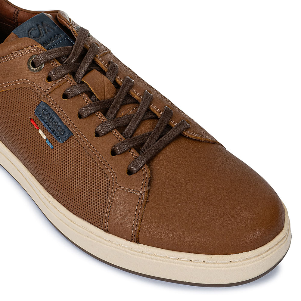 Zapatilla Casual UDF-001 Tan Calimod Cuero - Imagen 3