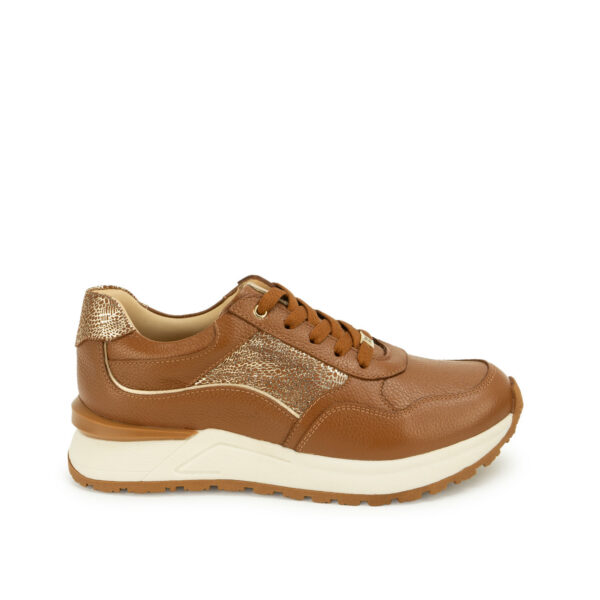 Zapatilla Casual TERI-2601 Natural Viale Cuero