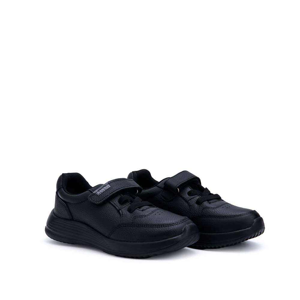 Zapatilla Escolar Casual ALEX-055 Negro Rabbit Cuero - Imagen 3