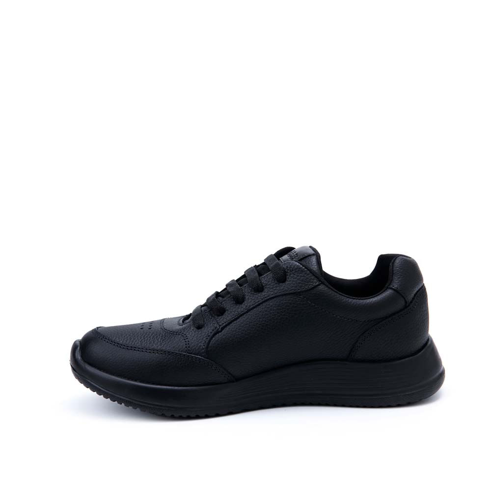 Zapatilla Escolar Casual ALEX-053 T NEGRO Rabbit Cuero - Imagen 2