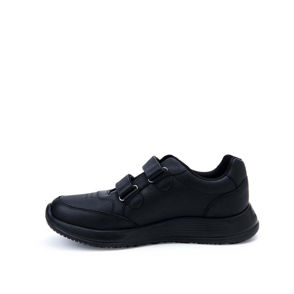 Zapatilla Escolar Casual ALEX-056 NEGRO Rabbit Cuero - Imagen 2