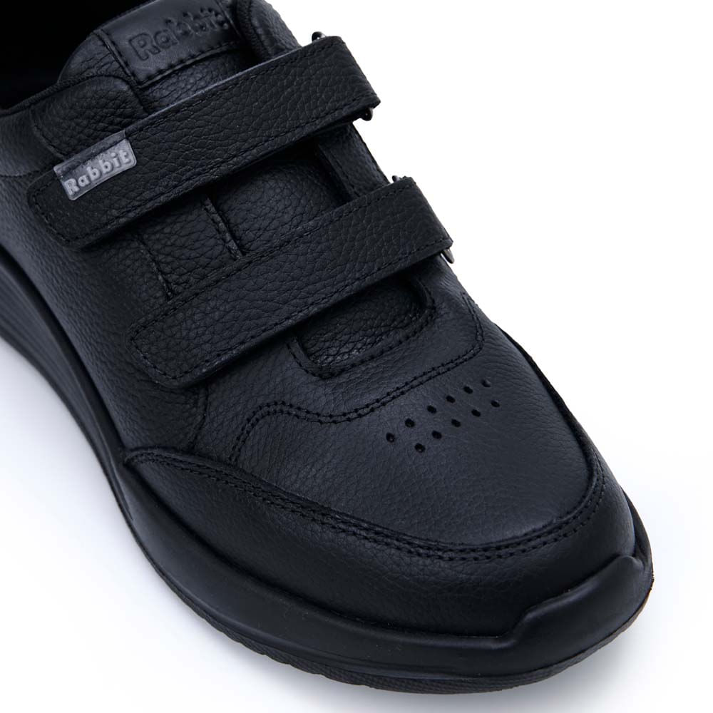 Zapatilla Escolar Casual ALEX-056 NEGRO Rabbit Cuero - Imagen 4