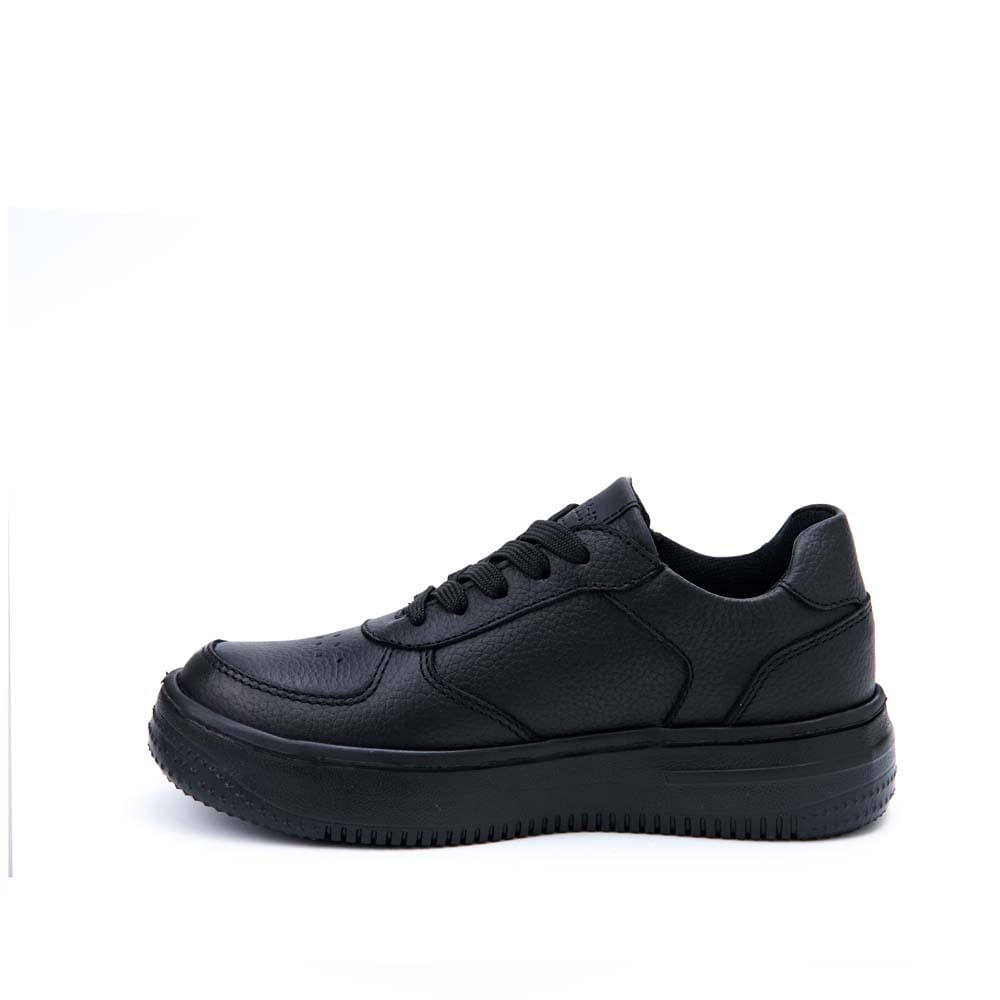 Zapatilla Escolar Casual ANDREI-2503 NEGRO Rabbit Cuero - Imagen 2