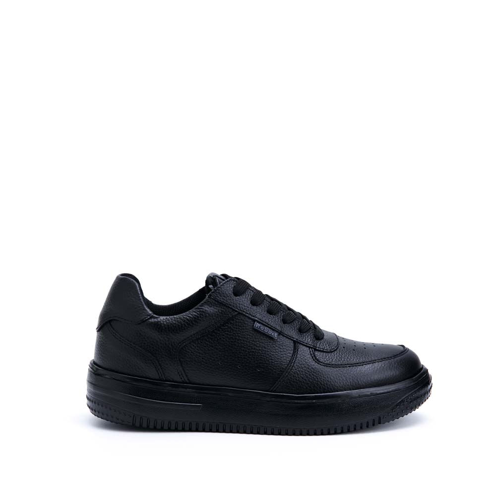 Zapatilla Escolar Casual JOSE-2515 Negro Rabbit Cuero