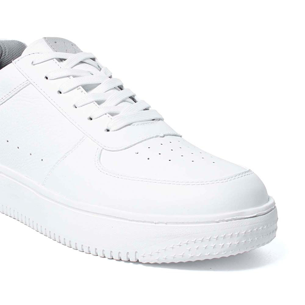 Zapatilla Escolar Casual JOSE-2516 Blanco Viale Homme Cuero - Imagen 3