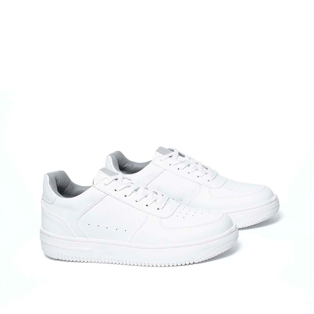 Zapatilla Escolar Casual JOSE-2516 Blanco Viale Homme Cuero - Imagen 4
