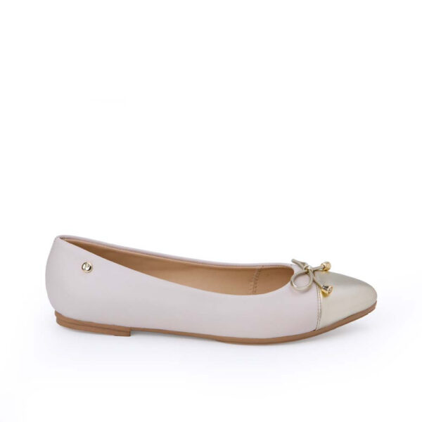 Zapato Ballerina Casual ALAY-2512 Hueso/Dorado Piazza
