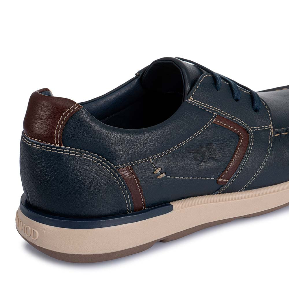 Zapato Derby Casual CB4-003 Azul Calimod Cuero - Imagen 3