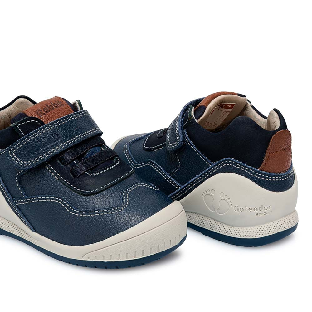 Zapato Derby Casual ALEX-2513 Azul Rabbit Cuero - Imagen 3