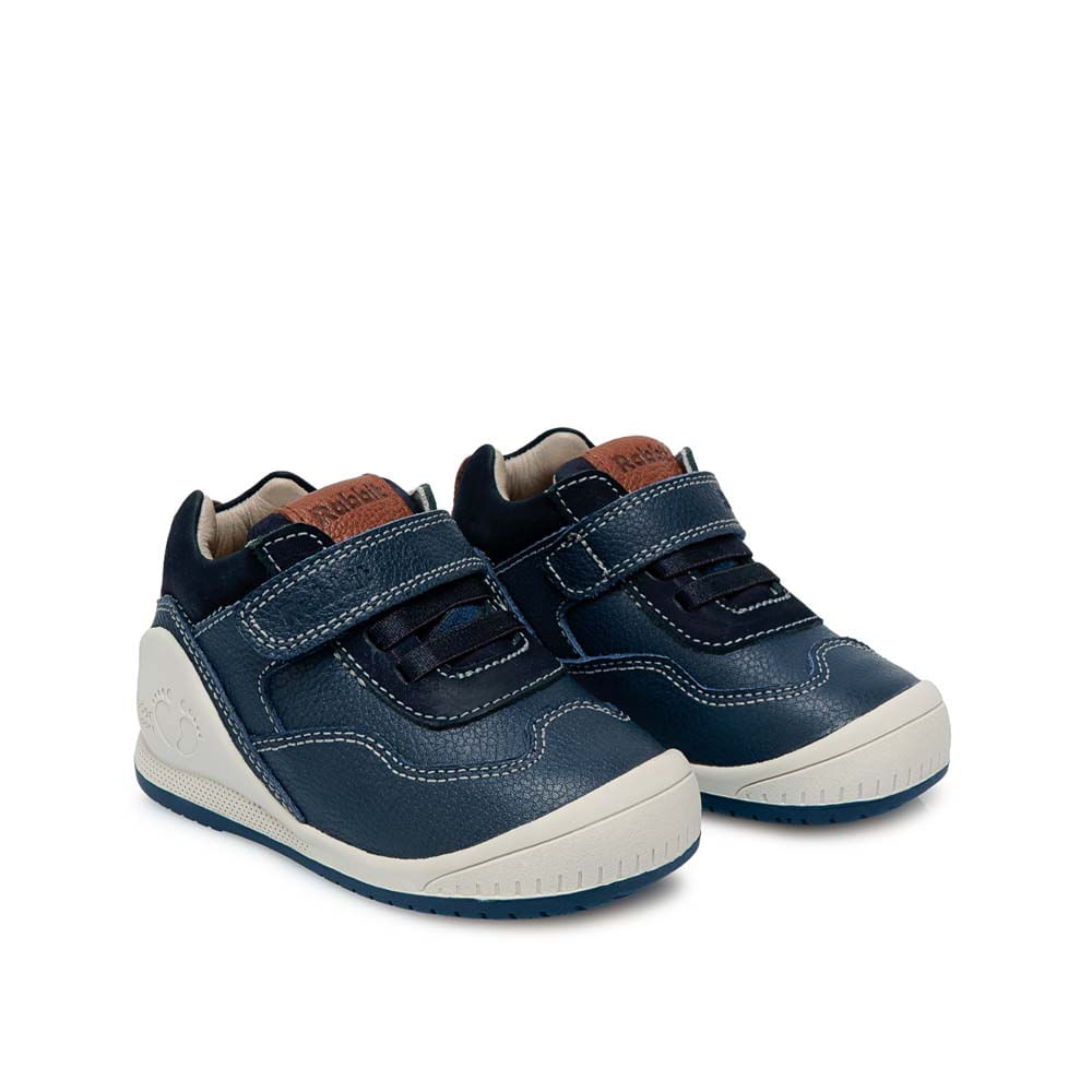 Zapato Derby Casual ALEX-2513 Azul Rabbit Cuero - Imagen 4