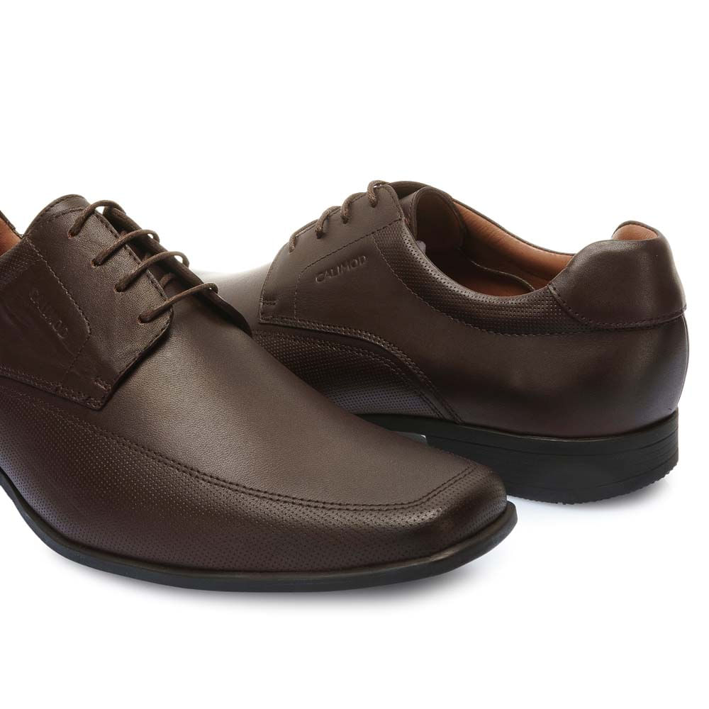 Zapato Derby Vestir VEM-008 Marron Calimod Cuero - Imagen 7