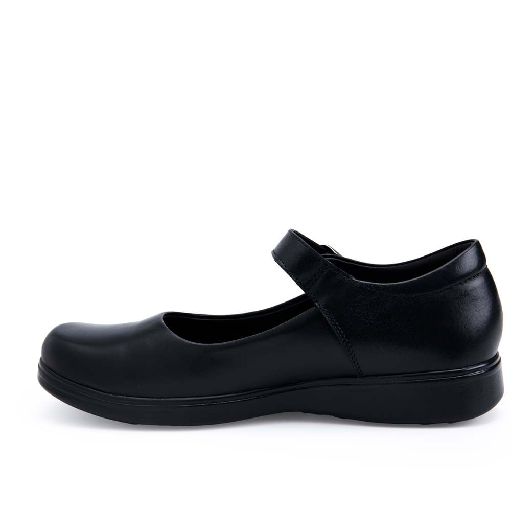 Zapato Escolar Ballerina Casual MANA-2504 NEGRO Rabbit Cuero - Imagen 3