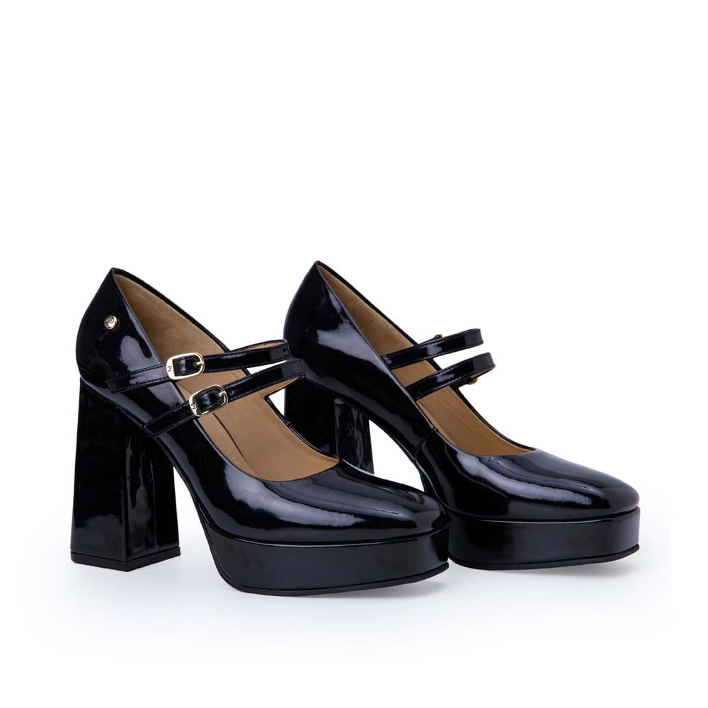 Zapato Maryjane Casual WAL-2554 Negro Piazza - Imagen 4