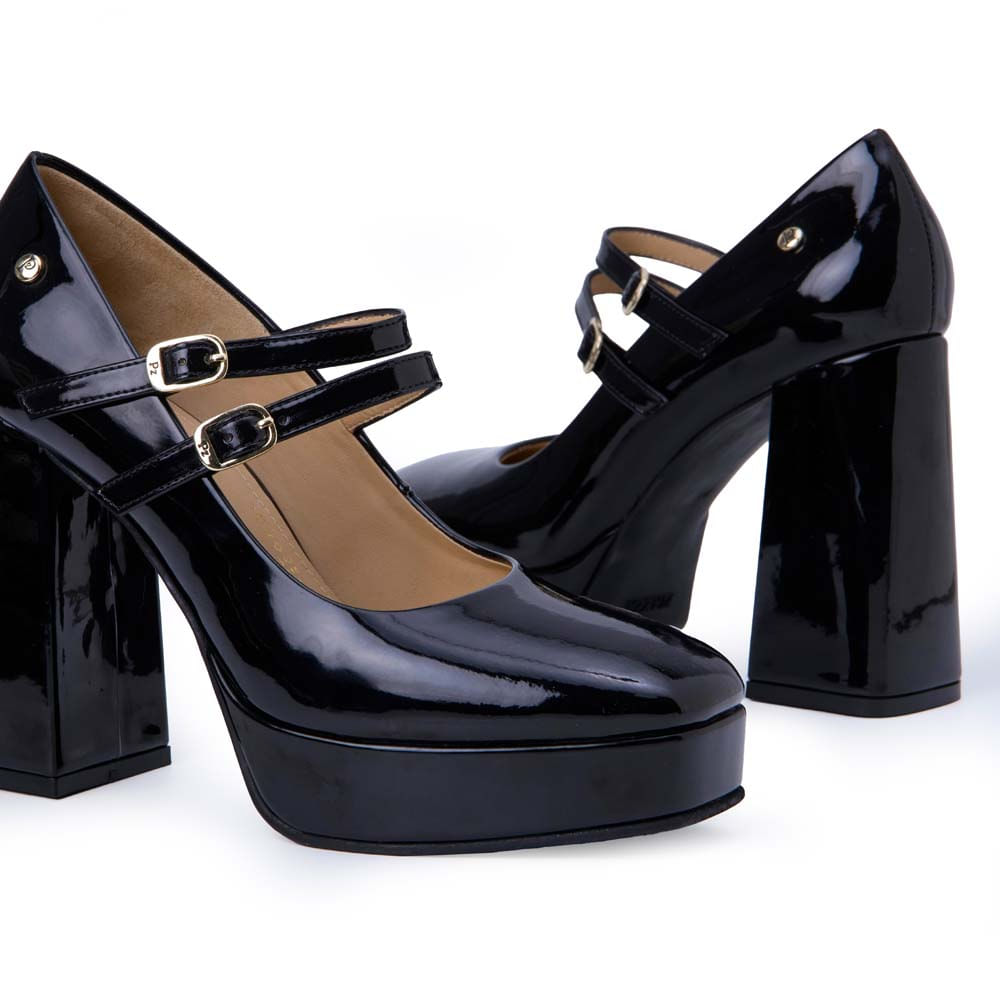 Zapato Maryjane Casual WAL-2554 Negro Piazza - Imagen 3
