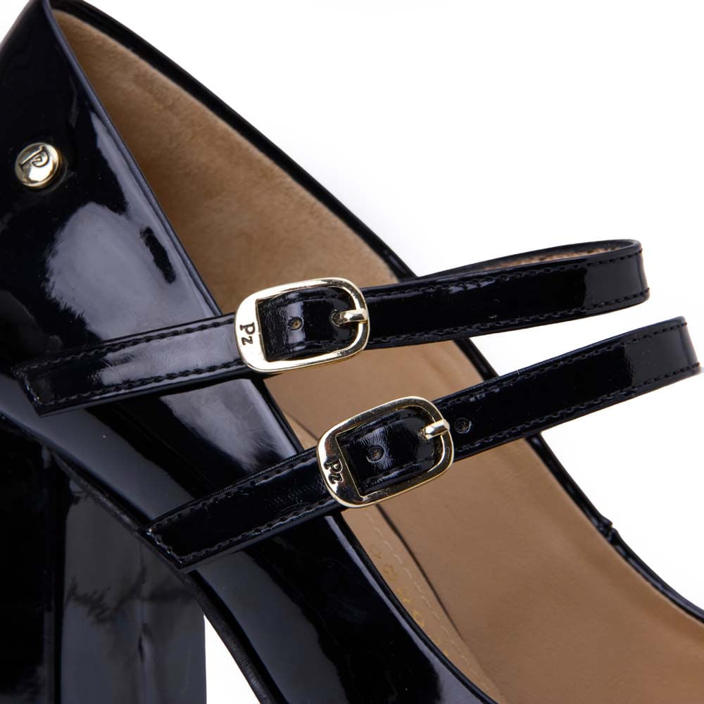 Zapato Maryjane Casual WAL-2554 Negro Piazza - Imagen 2