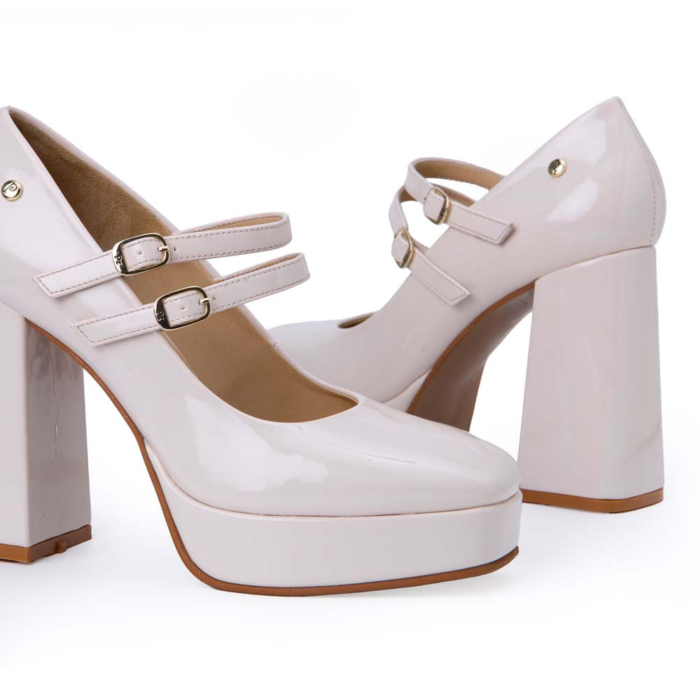 Zapato Maryjane Casual WAL-2554 Hueso Piazza - Imagen 7