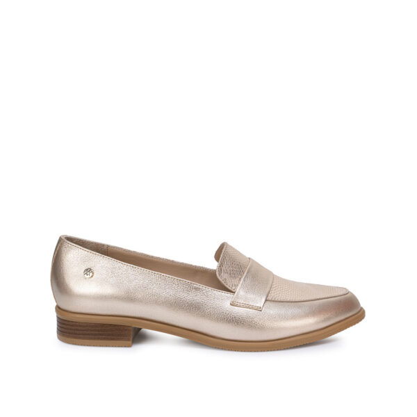 Zapato Mocasín Casual AVE-2641 Dorado Viale Cuero