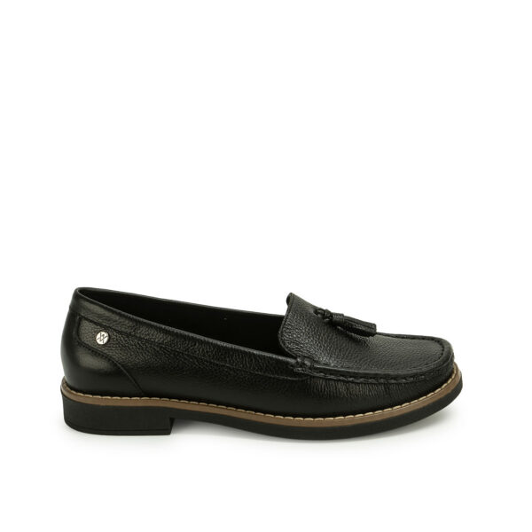 Zapato Mocasín Casual AVE-2614 Negro Viale Cuero