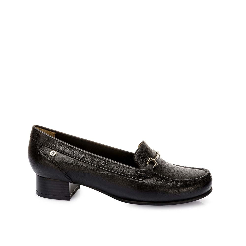 Zapato Mocasín Casual DENI-2519 Negro Viale Cuero