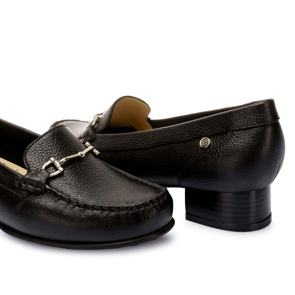 Zapato Mocasín Casual DENI-2519 Negro Viale Cuero - Imagen 3