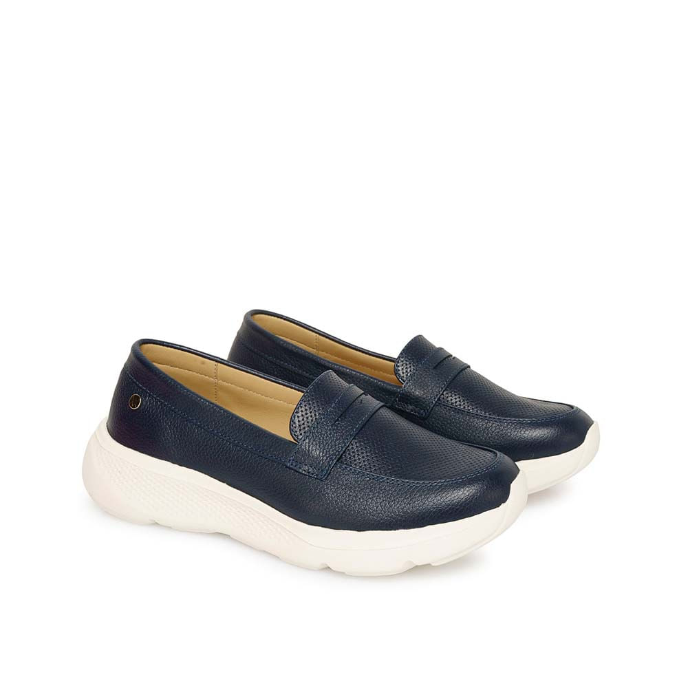 Zapato Mocasín Casual REC-2513 Patriot/Azul Viale Cuero - Imagen 4