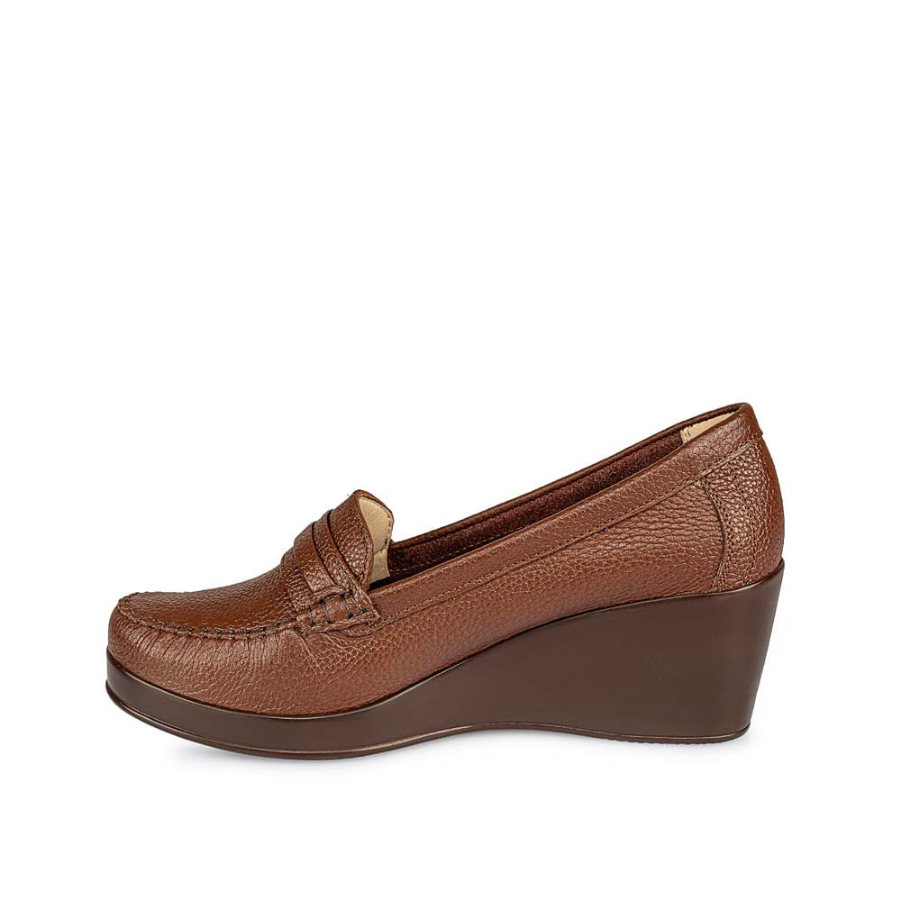 Zapato Mocasín Casual DOM-2401B Marron Viale Cuero - Imagen 2